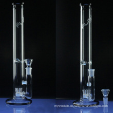 Straight Glass Wasserpfeife für den täglichen Gebrauch mit Schwarz (ES-GB-039)